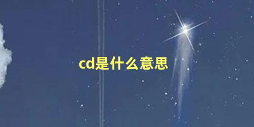 cd是什么意思 女人说自己是CD