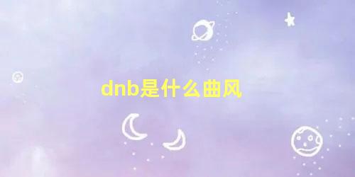 dnb是什么曲风，音乐dnb是什么意思