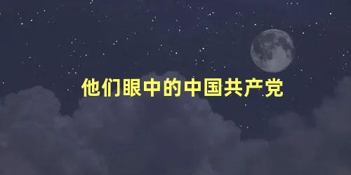 他们眼中的中国共产党