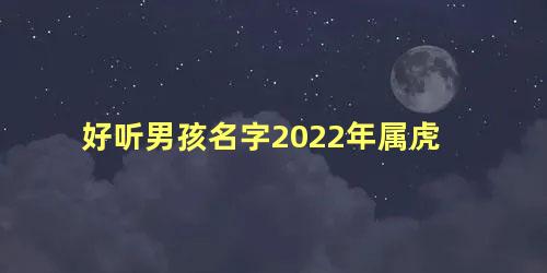 好听男孩名字2022年属虎