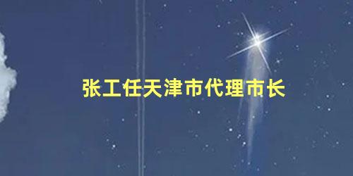 张工任天津市代理市长