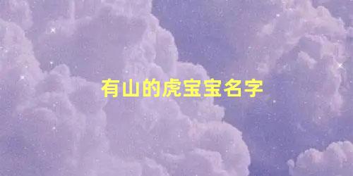 有山的虎宝宝名字