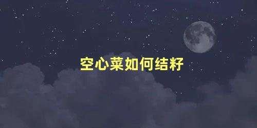 空心菜如何结籽 空心菜叶子可以吃吗