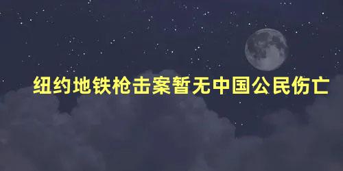 纽约地铁枪击案暂无中国公民伤亡,纽约地铁