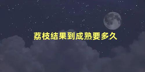 荔枝结果到成熟要多久 嫁接的荔枝树几年结果