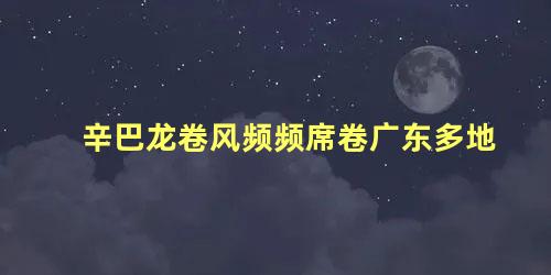 辛巴龙卷风频频席卷广东多地