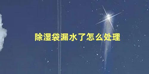 除湿袋漏水了怎么处理 除湿袋满了会不会漏水