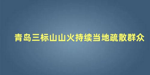 青岛三标山山火持续当地疏散群众，青岛山火复