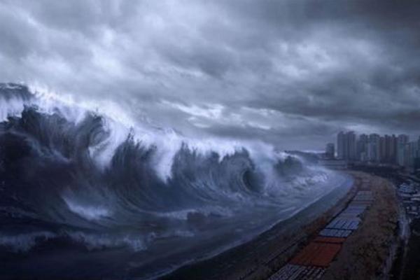 梦见海啸是什么意思,梦到海啸很高扑向自己有什么预兆