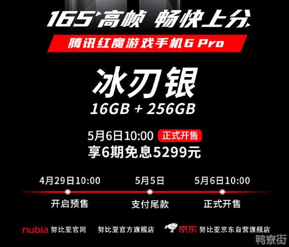 腾讯红魔手机6pro5月6日正式开售 腾讯红魔