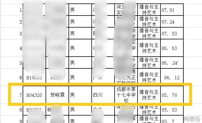 贺峻霖顺利通过中传艺考